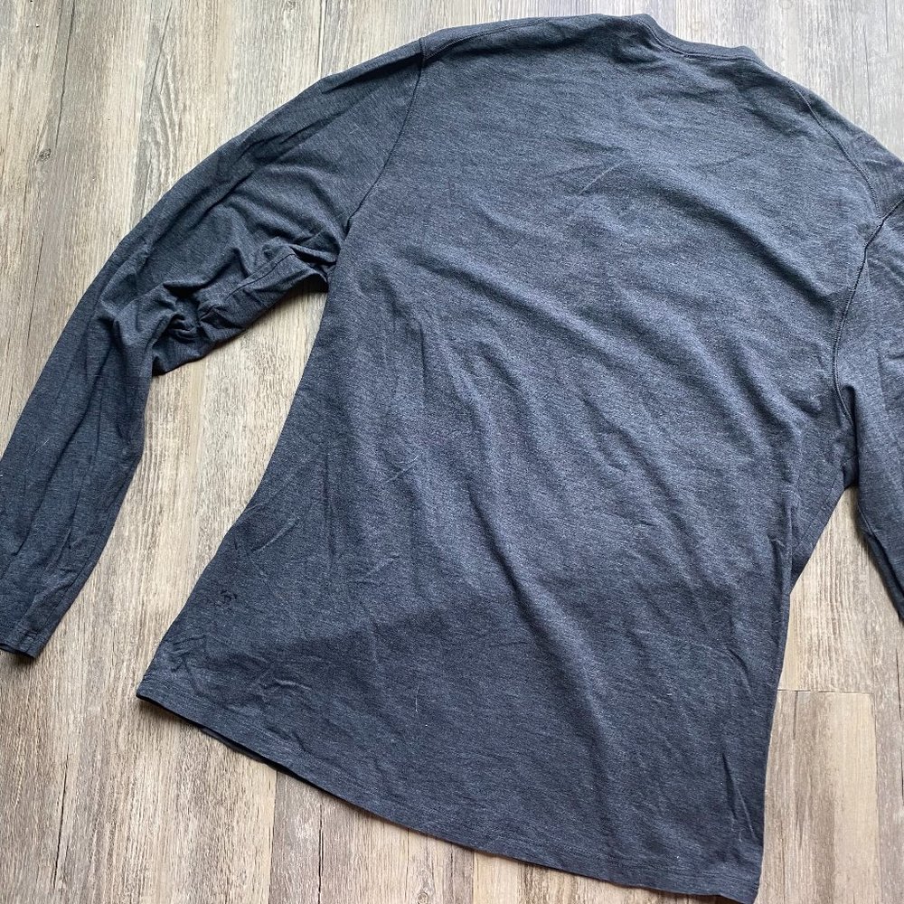 Dark Gray Lululemon Long Sleeve Henley
